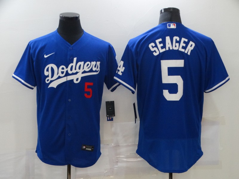 Men Los Angeles Dodgers #5 Seager Blue Game Nike MLB Jerseys->los angeles dodgers->MLB Jersey